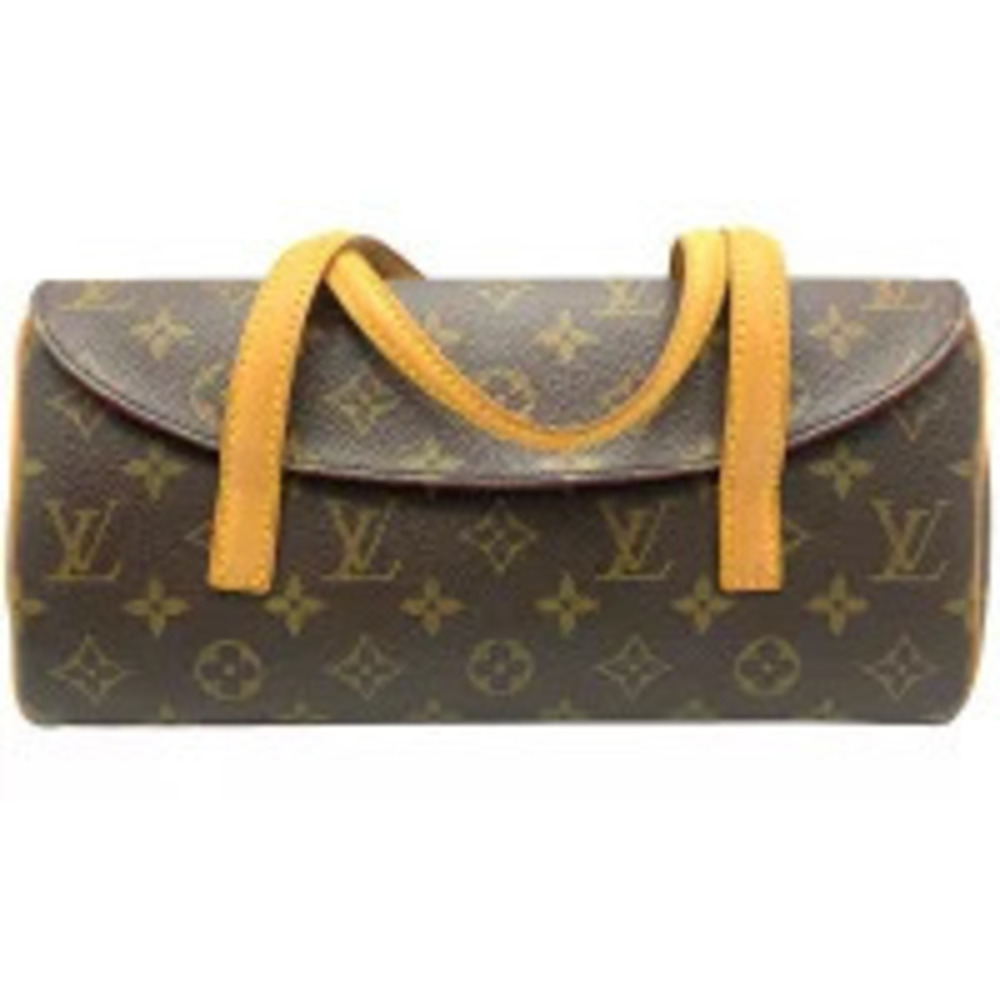 Louis Vuitton Canvas Closure Sonatine Magnetic Handbag Bag Monogram Brown